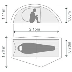 Exped Mira I HL - 1-person Tent -Sea to Sum Camping Shop exped mira i hl 1 person tent bf detail 4