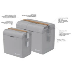 Outwell ECOlux 24 Light Grey 12V/230V - Coolbox -Sea to Sum Camping Shop outwell ecolux 24 light grey 12v 230v coolbox detail 4