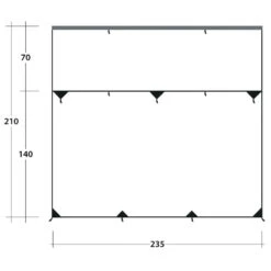 Outwell Hillcrest Tarp - Tarp -Sea to Sum Camping Shop outwell hillcrest tarp tarp detail 7