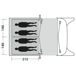 Outwell Inner Blossburg 380/380A - Body -Sea to Sum Camping Shop outwell inner blossburg 380 380a body detail 2