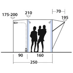 Outwell Newburg 160 Air - Motorhome Awning -Sea to Sum Camping Shop outwell newburg 160 air motorhome awning detail 3