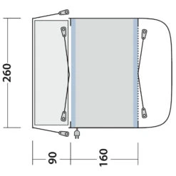 Outwell Newburg 160 Air - Motorhome Awning -Sea to Sum Camping Shop outwell newburg 160 air motorhome awning detail 5