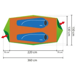 Femund - 2-person Tent -Sea to Sum Camping Shop rejka femund 2 person tent detail 3
