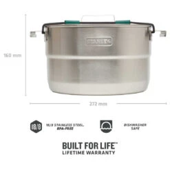 Stanley Adventure Base Camp Cook Set - Pot -Sea to Sum Camping Shop stanley adventure base camp cook set pot detail 4