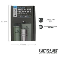 Stanley Adventure Shot + Flask Gift Set -Sea to Sum Camping Shop stanley adventure shot flask gift set detail 3