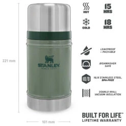 Stanley Classic Food Container 0,7 L - Food Storage -Sea to Sum Camping Shop stanley classic food container 07 l food storage detail 4