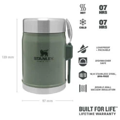 Stanley Classic Food Jar - Food Storage -Sea to Sum Camping Shop stanley classic food jar food storage detail 4