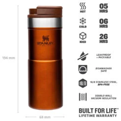 Stanley Classic Neverleak Travel Mug 350 Ml - Insulated Mug -Sea to Sum Camping Shop stanley classic neverleak travel mug 350 ml insulated mug detail 4