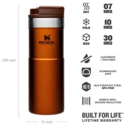 Stanley Classic Neverleak Travel Mug 470 Ml - Insulated Mug -Sea to Sum Camping Shop stanley classic neverleak travel mug 470 ml insulated mug detail 4