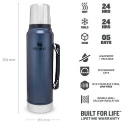 Stanley Classic Vakuum-Flasche 1 L - Insulated Bottle -Sea to Sum Camping Shop stanley classic vakuum flasche 1 l insulated bottle detail 4