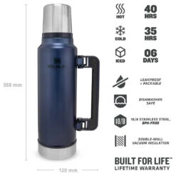 Stanley Classic Vakuum-Flasche 1,4 L - Insulated Bottle -Sea to Sum Camping Shop stanley classic vakuum flasche 14 l insulated bottle detail 4