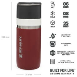 Stanley Go Ceramivac 0,47 L - Insulated Bottle -Sea to Sum Camping Shop stanley go ceramivac 047 l insulated bottle detail 4