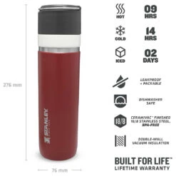 Stanley Go Ceramivac 0,7 L - Insulated Bottle -Sea to Sum Camping Shop stanley go ceramivac 07 l insulated bottle detail 4
