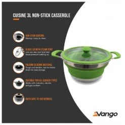 Vango Cuisine Casserole - Pot -Sea to Sum Camping Shop vango cuisine casserole pot detail 5