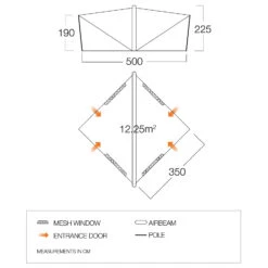 Vango Trigon Airhub - Group Tent -Sea to Sum Camping Shop vango trigon airhub group tent detail 4